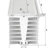 Радиатор для твердотельного реле SSR (до 120A)