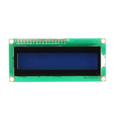 Дисплей LCD 1602A синий