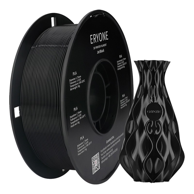 Пластик PLA 1кг черный смоляной Eryone