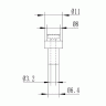 PTFE муфта для экструдера Ultimaker 2 для пластика 3мм