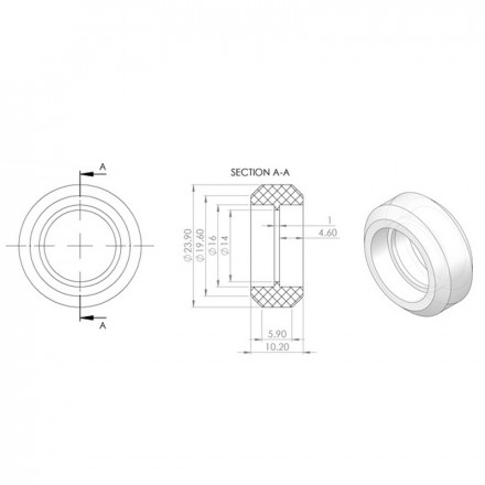 Корпус для роликов Openbuilds V-slot (PC)