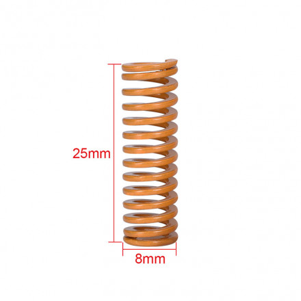 Пружина для нагревательного стола 8x25 (желтая)