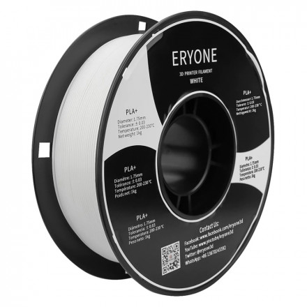 Пластик PLA+ 1кг белый Eryone