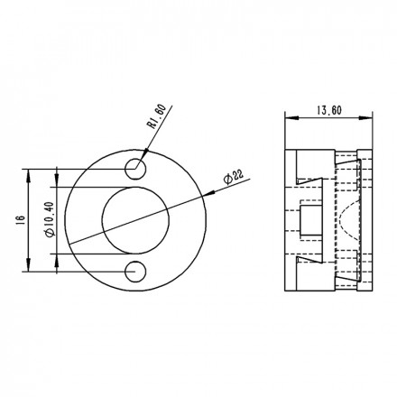 Муфта Oldham для винта T8 оси Z (круглое основание)