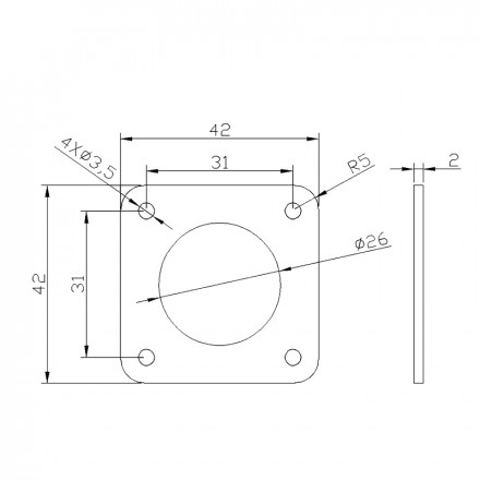 Демпфер силиконовый для шагового двигателя Nema 17