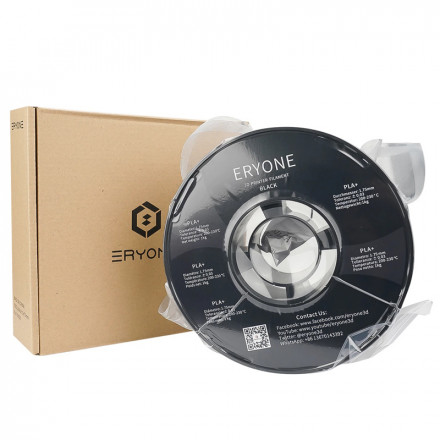 Пластик PLA+ 1кг черный Eryone