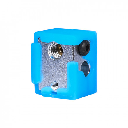 Силиконовая теплоизоляция для блока E3D V6 (синяя)