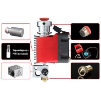 Хотэнд XCR V6 12V с PTFE вставкой