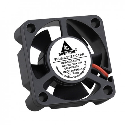 Вентилятор GDStime 30x30x10мм 5V на подшипниках