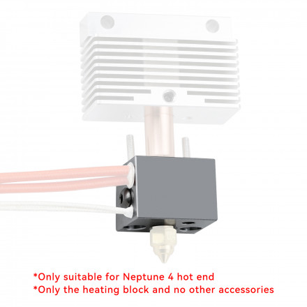 Нагревательный блок для Elegoo Neptune 4 медный