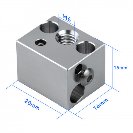 Нагревательный блок для Elegoo Neptune 4 медный