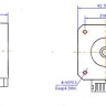 Шаговый двигатель NEMA 17 (17HS4401S) с винтом T8x8 310мм