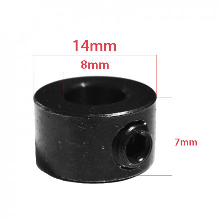Втулка стопорная для трапецеидального винта T8 (черная)