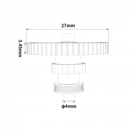 Комплект шестерен для экструдера Neptune 4 (закаленная сталь)