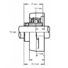 Подшипниковый узел UCFL202 (15мм) в усиленном корпусе