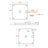 Силиконовый нагреватель для стола 250х250мм 220V 500W (с креп отв)