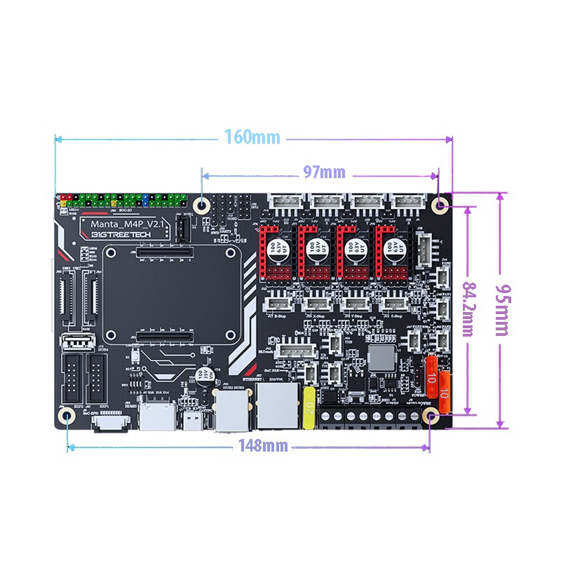 Плата Bigtreetech Manta M4P V2.1 (32 бит) – купить в интернет-магазине ...