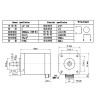 Шаговый двигатель NEMA 17 (17HS6001S) с разъемом