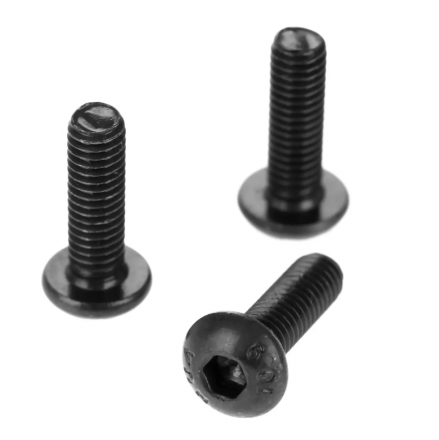 Винт М3х12 с полукруглой шляпкой (5шт) черные