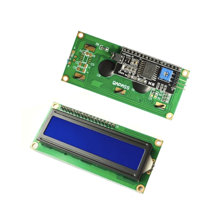 Дисплей LCD 1602A с IIC/I2C синий