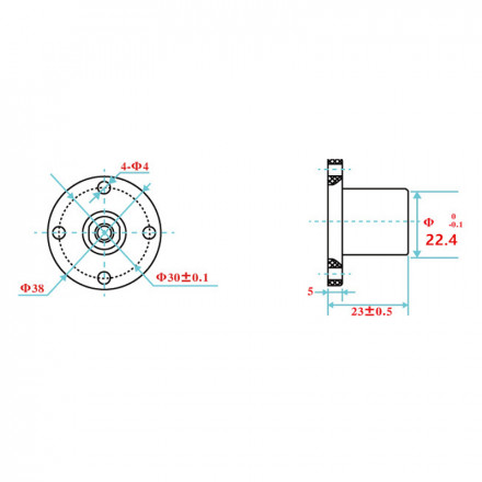 Безлюфтовая гайка капролоновая TR10x4