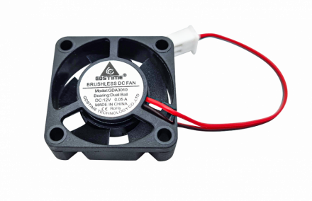 Вентилятор GDStime 30x30x10мм 12V 0.05A на подшипниках
