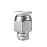Фитинг для тефлоновой трубки PC4-01 (НЕ сквозной) Фитинг для тефлоновой трубки PC4-01 (НЕ сквозной)