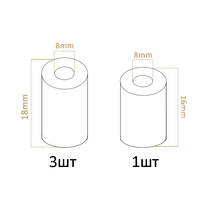 Силиконовые демпферы (4шт) прозрачные – купить в интернет-магазине в Москве