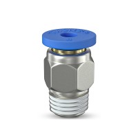 Фитинг для тефлоновой трубки PC4-01 (НЕ сквозной) усиленный