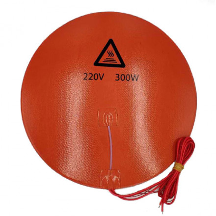 Силиконовый нагреватель для стола 300мм 220V 300W