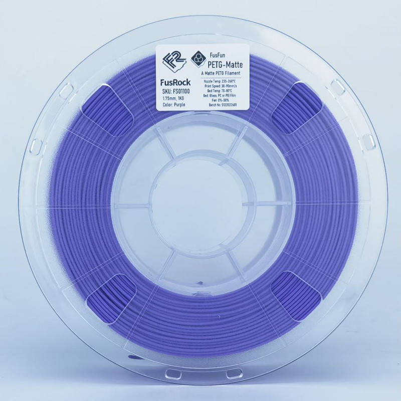 Пластик PETG 1кг фиолетовый матовый FusRock
