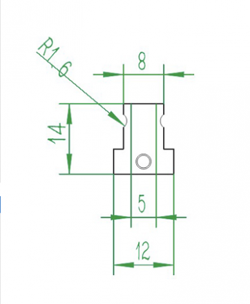 Подающий болт МК8 (drive gear) с площадкой