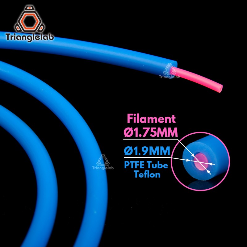 Фторопластовая трубка (PTFE) 4х1.9мм синяя (Trianglelab)