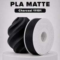 Пластик PLA matte 1кг угольный BambuLab (11101)