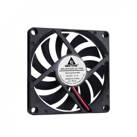 Вентилятор GDStime 80x80x10мм 24V на подшипниках