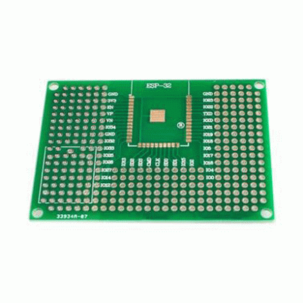 Двусторонняя макетная плата для ESP-12/ESP-32