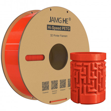 Пластик PETG Hi-Speed 1кг красный Jamg He