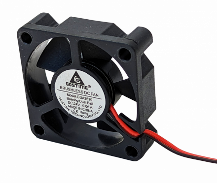 Вентилятор GDStime 35x35x10мм 24V 0.09A на подшипниках