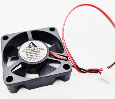 Вентилятор GDStime 35x35x10мм 24V 0.09A на подшипниках