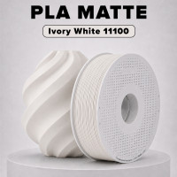 Пластик PLA matte 1кг бело-кремовый BambuLab (11100)