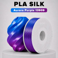 Пластик PLA silk 1кг пурпурная заря BambuLab (13909)