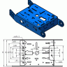 Шасси для робота 2WD металл