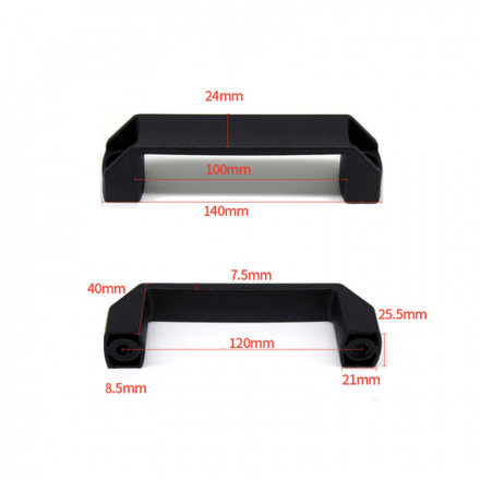 Ручка пластиковая черная 120мм