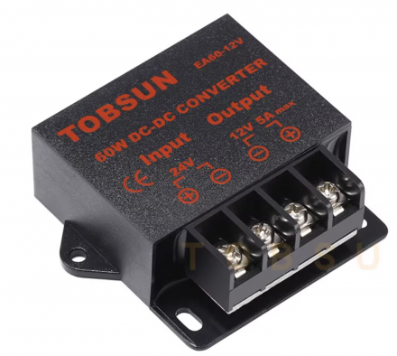 Понижающий преобразователь с 24V до 12V 5A