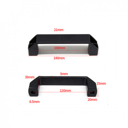 Ручка металл черная 120мм