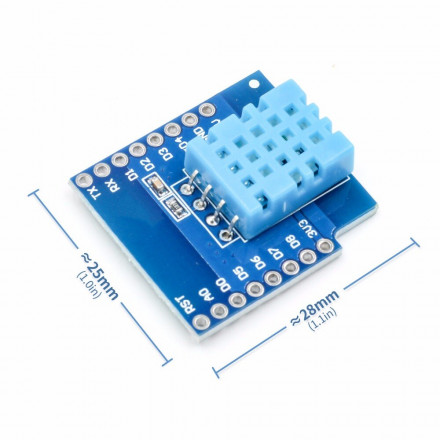 Датчик температуры и влажности DHT11 для WeMos D1 Mini