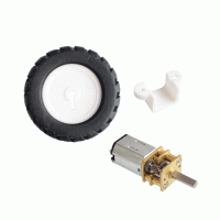 Мотор c редуктором N20 6V и колесом Мотор c редуктором N20 6V и колесом