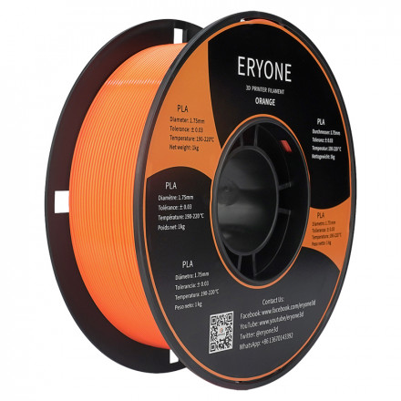 Пластик PLA 1кг оранжевый Eryone