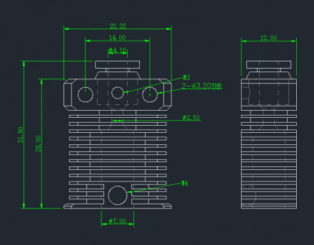 Радиатор хотэнда HS