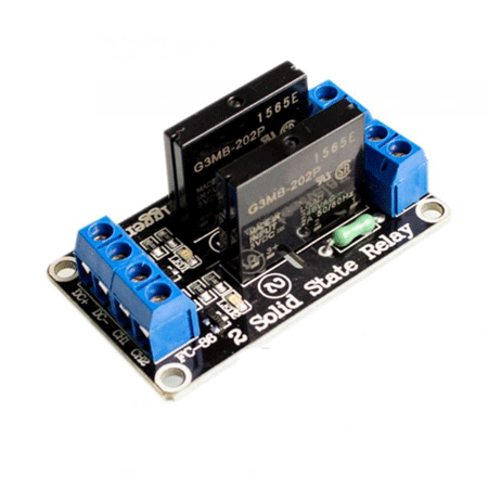 Релейный модуль с твердотельным реле 5V/2A, 2 канала
